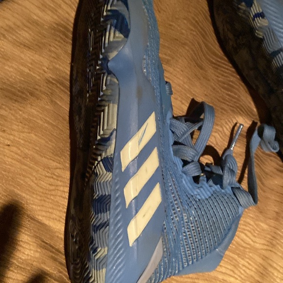 Adidas blue athletic shoes - Picture 3 of 7